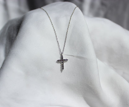 Cubic Zirconia Cross Necklace