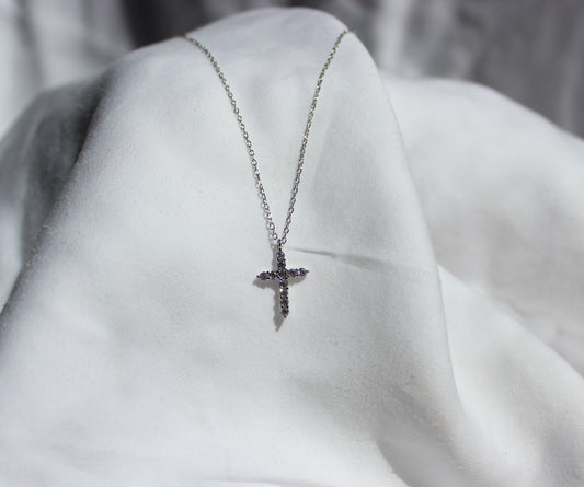 Cubic Zirconia Cross Necklace