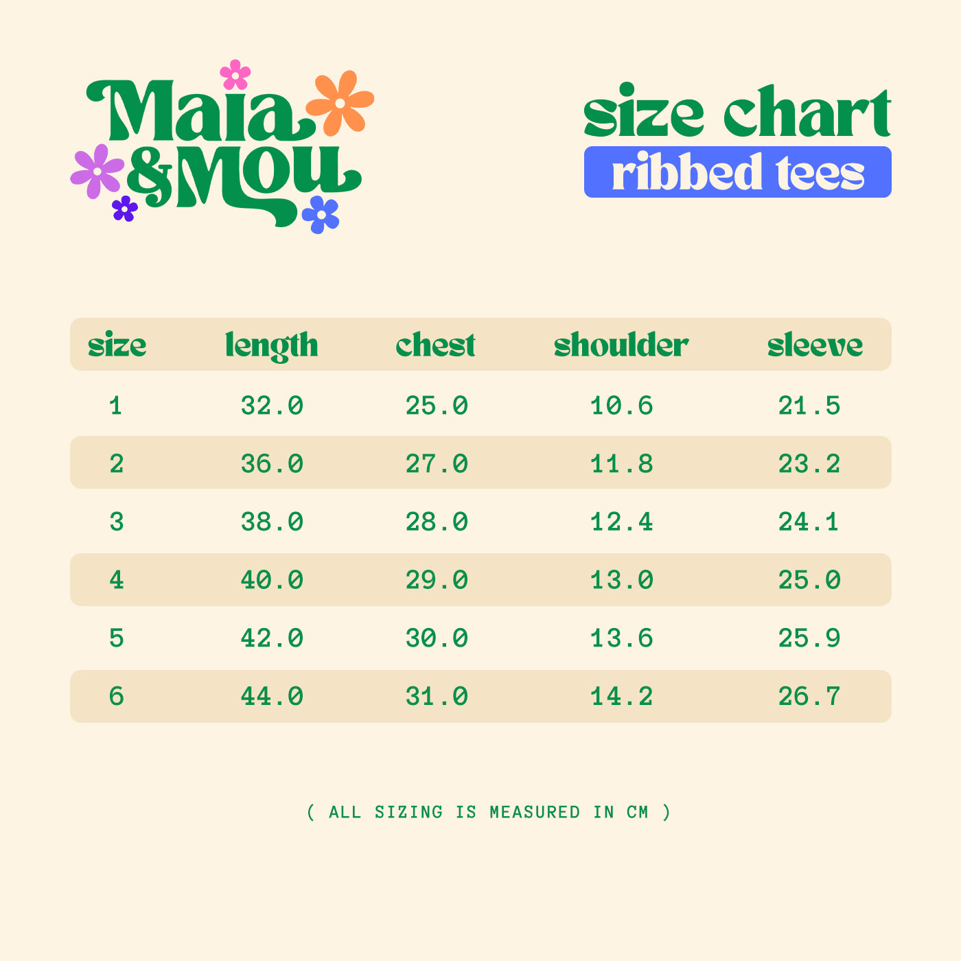 Maia & Mou Basics - Red Ribbed Tee