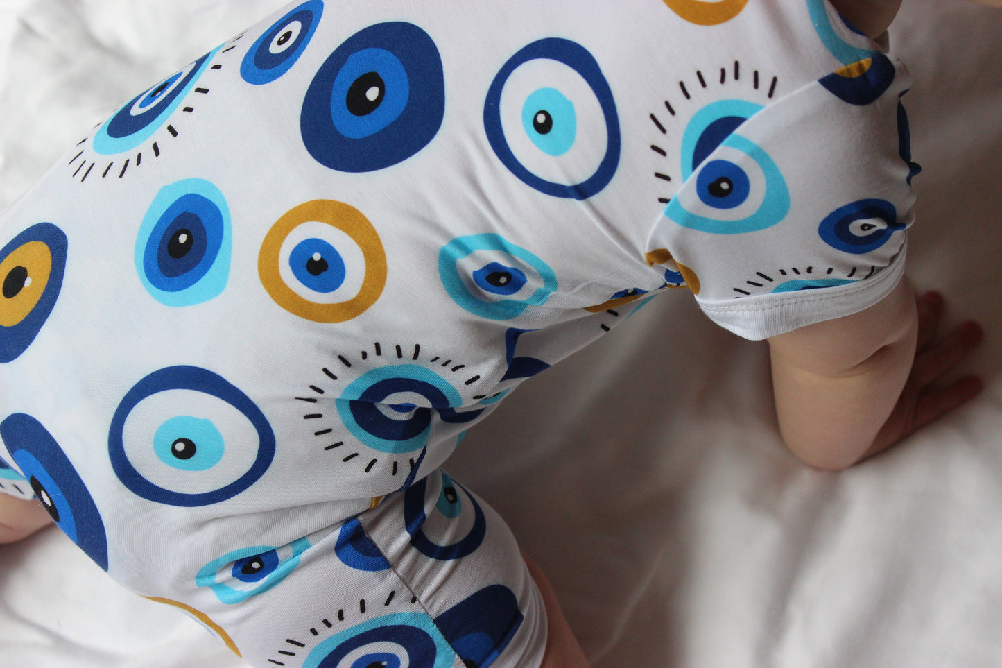 Hellenic Halo Short Baby Onesie