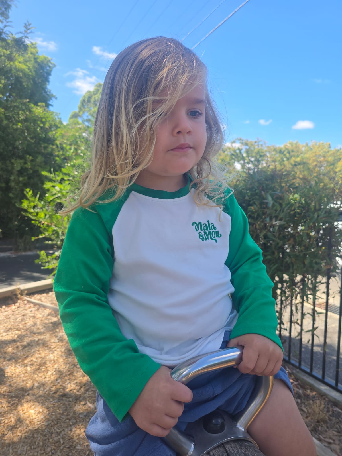 Green Raglan Longsleeve