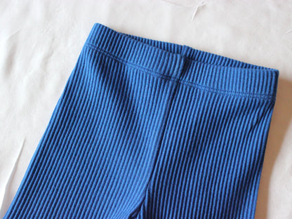 Maia & Mou Basics - Blue Ribbed Shorts