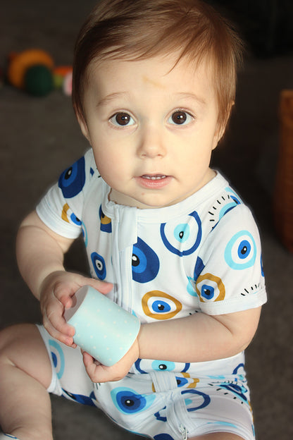 Hellenic Halo Short Baby Onesie