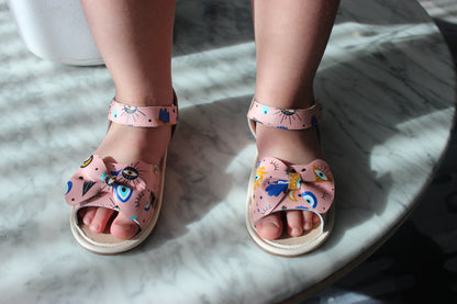 Elysian Eyes Leather Sandals