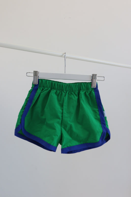 Blue & Green Swishy Shorts