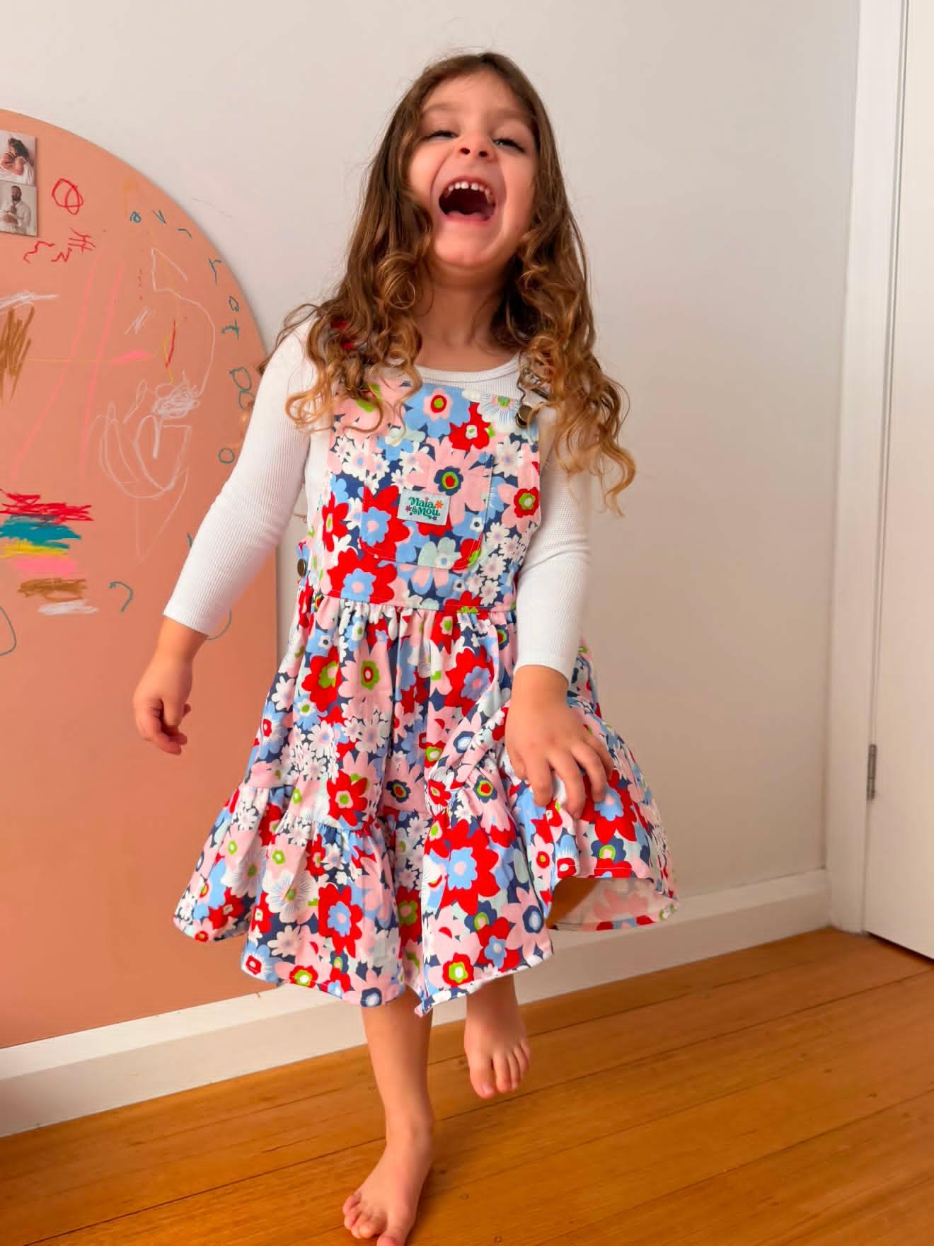 Tea Party Floral Pinafore