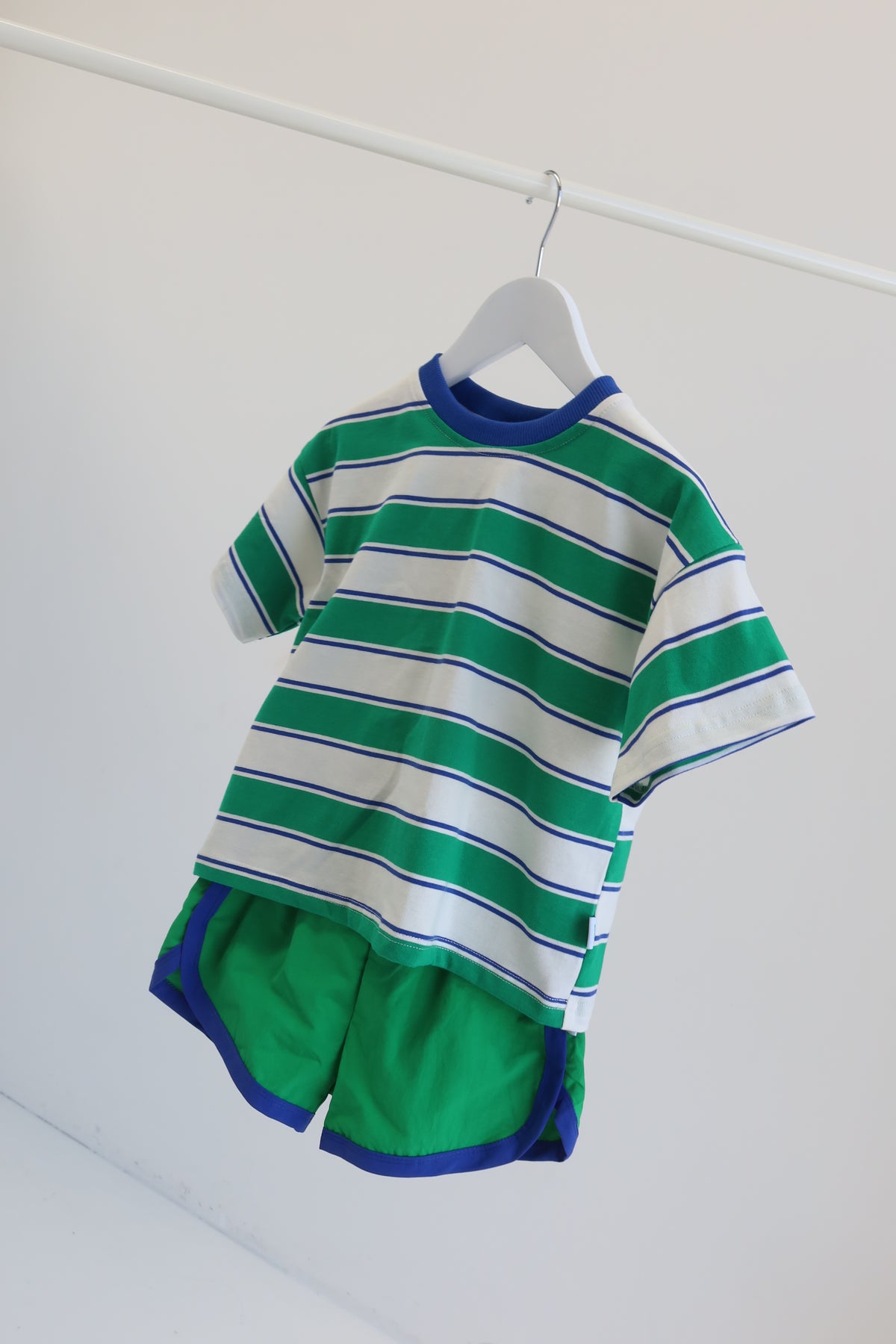 Blue & Green Stripey Tee