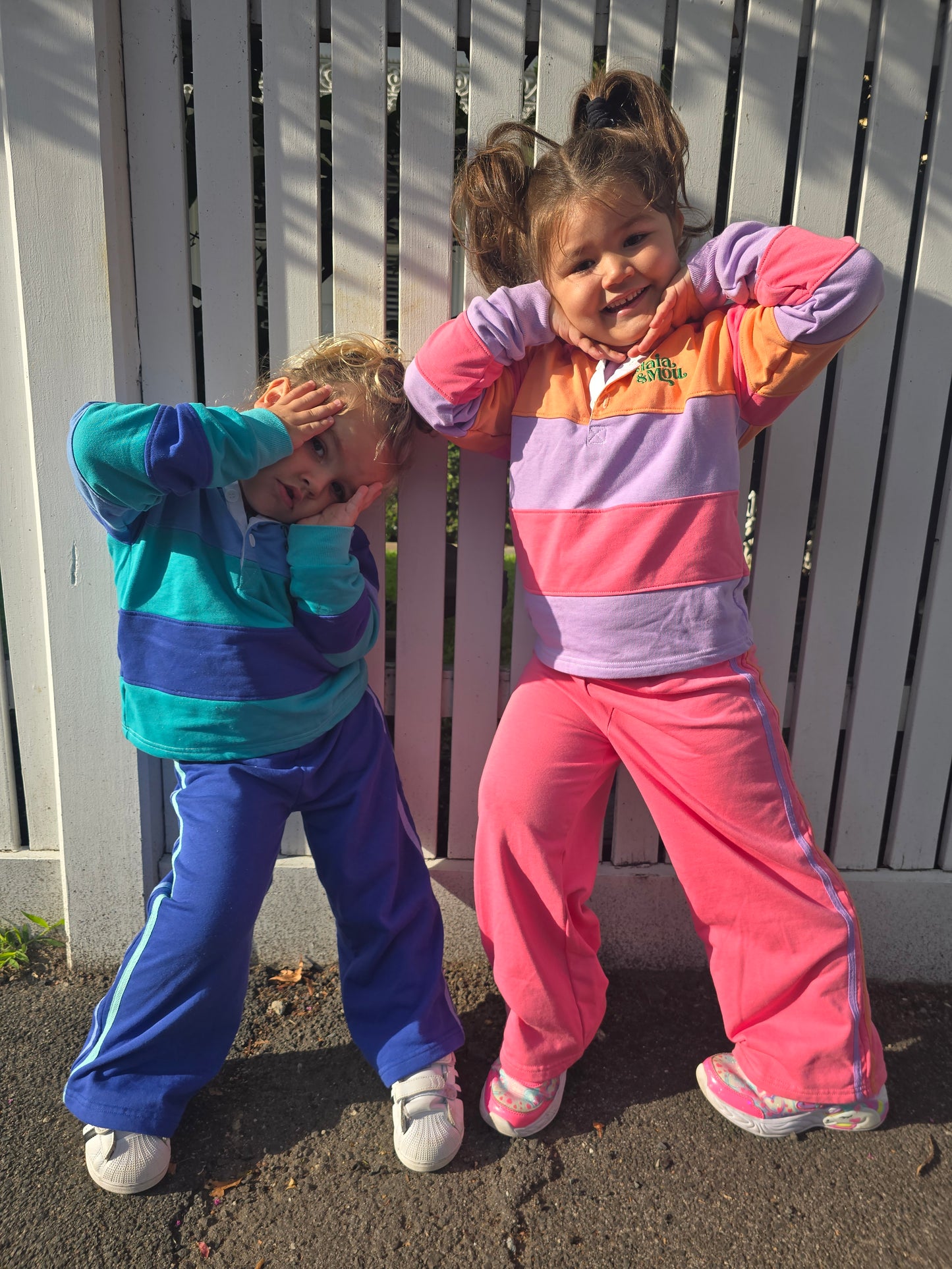 Matchy Rugby Trackies Blue/Teal