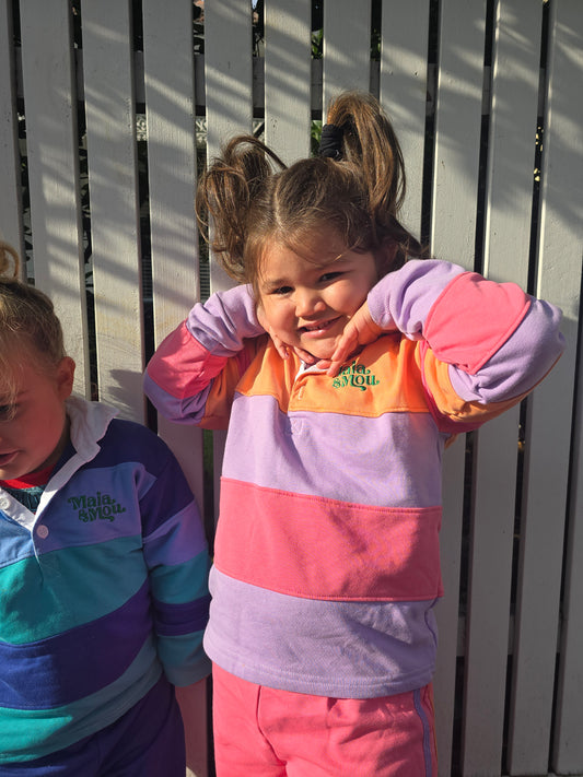Pink/Peach Rugby Sweater