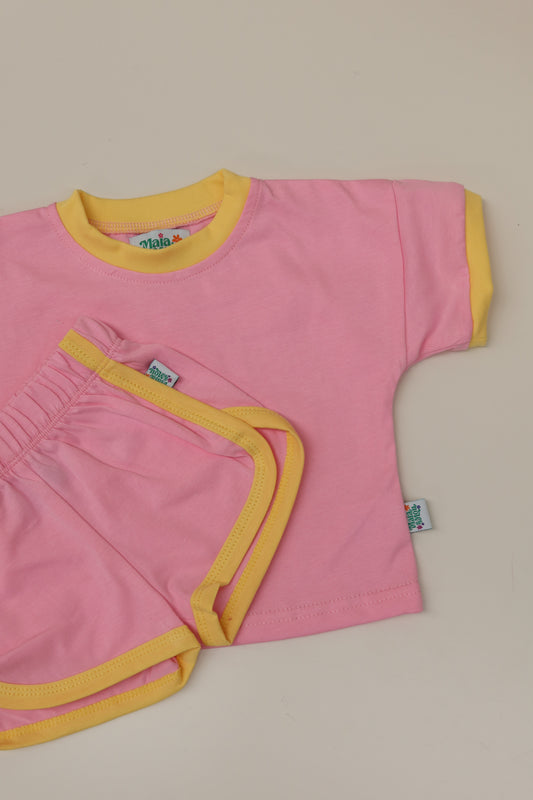 Pink Lemonade Baby Tee & Shorts Set