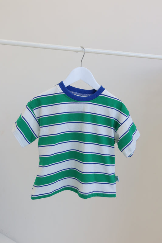 Blue & Green Stripey Tee