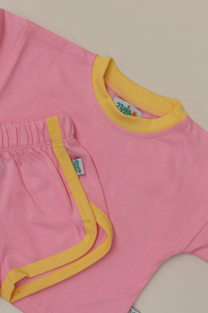 Pink Lemonade Baby Tee & Shorts Set