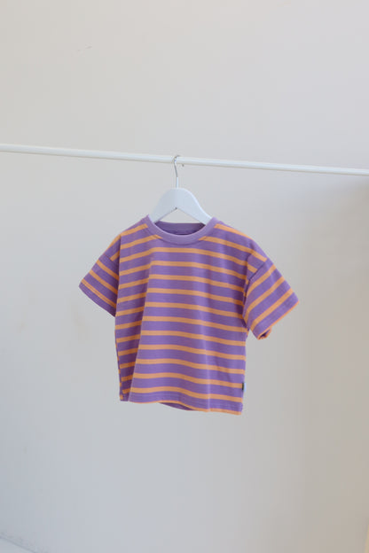 Lilac & Orange Stripey Tee