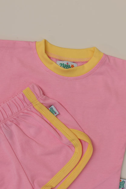 Pink Lemonade Baby Tee & Shorts Set