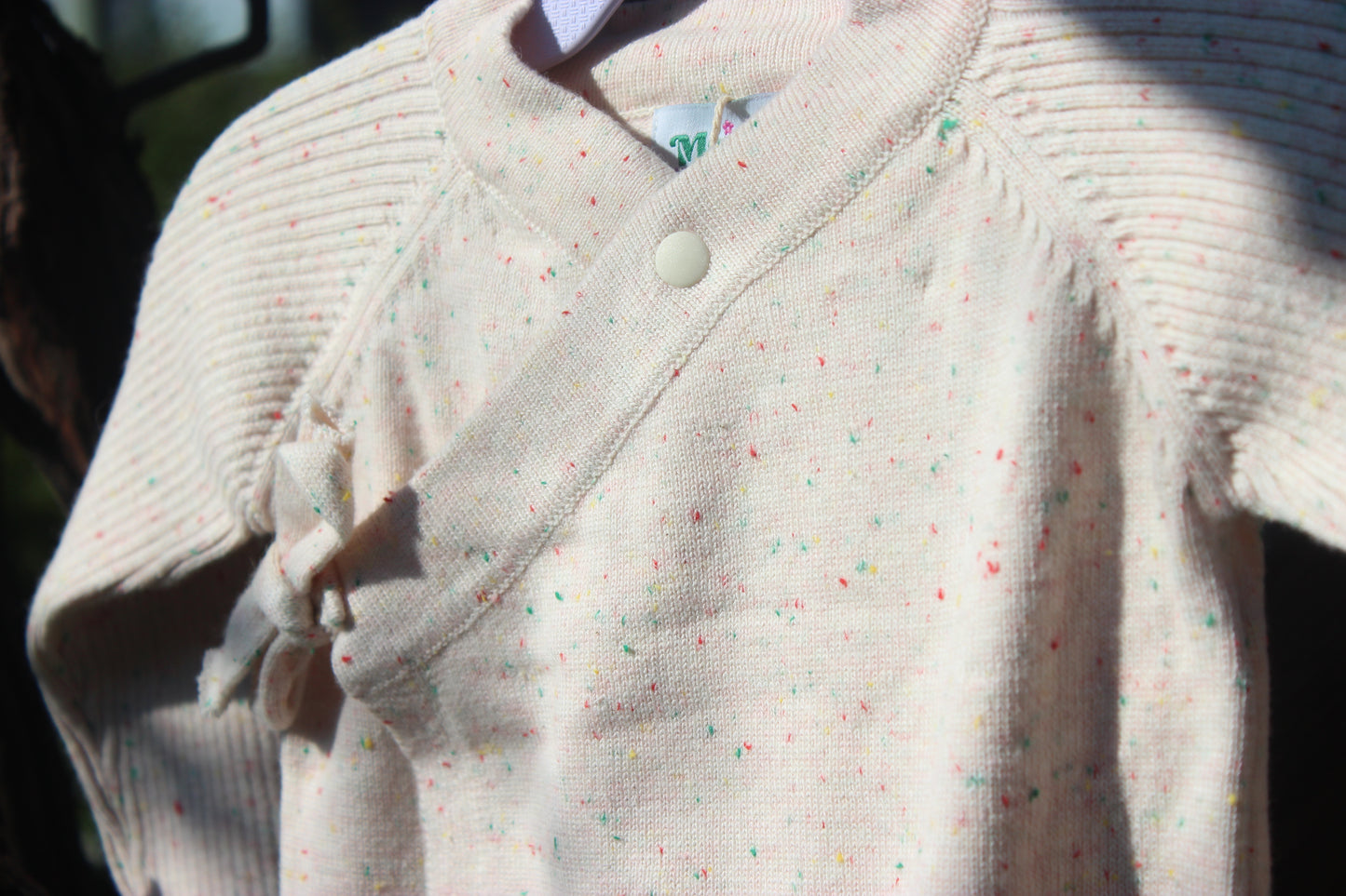 Speckled Baby Wrap Knit Set